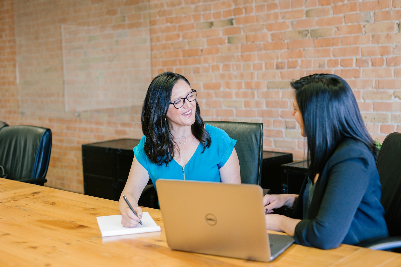 Consultative business meeting at a conference table